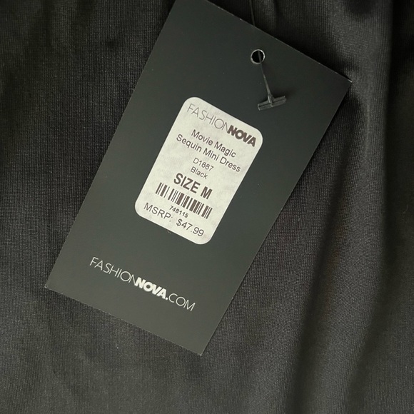 Fashion nova sparkly mini dress. Never worn w tags! - Picture 6 of 7